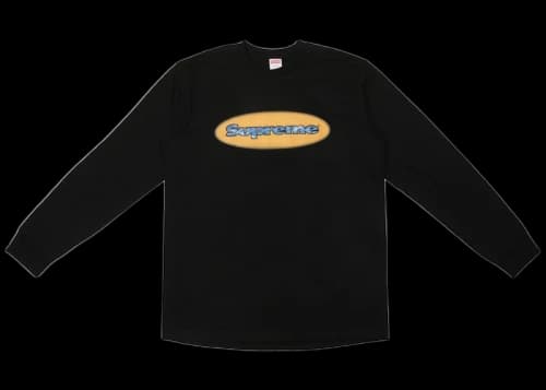 Supreme Ripple LS Tee Black