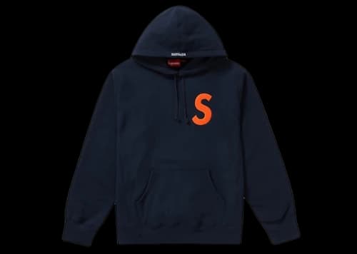 Supreme S Logo Hooded Sweatshirt (FW19) Navy