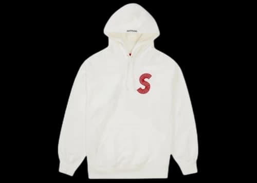 Supreme S Logo Hooded Sweatshirt (FW20) White