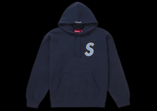 Supreme S Logo Hooded Sweatshirt (SS25) Navy