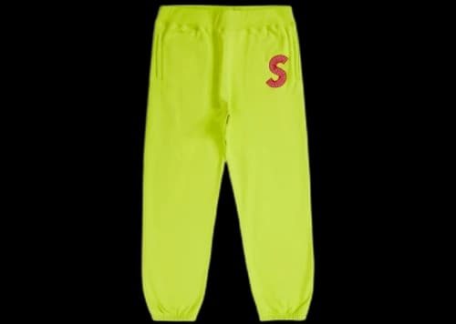 Supreme S Logo Sweatpant (FW20) Acid Green