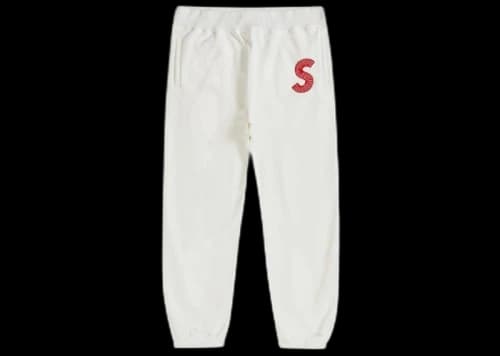 Supreme S Logo Sweatpant (FW20) White