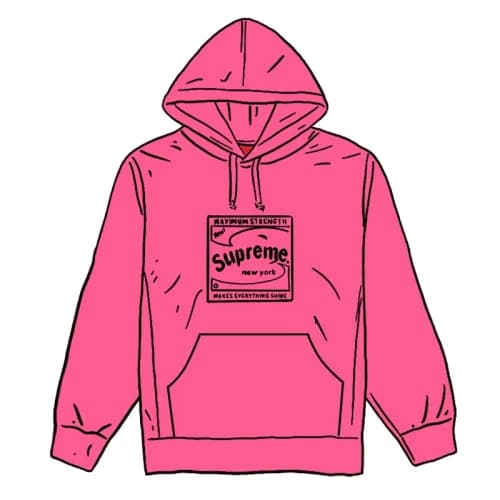Supreme Shine Hooded Sweatshirt Magenta