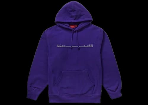 Supreme Shop Hooded Sweatshirt Purple Japan
