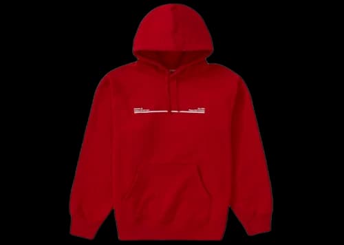 Supreme Shop Hooded Sweatshirt Red London