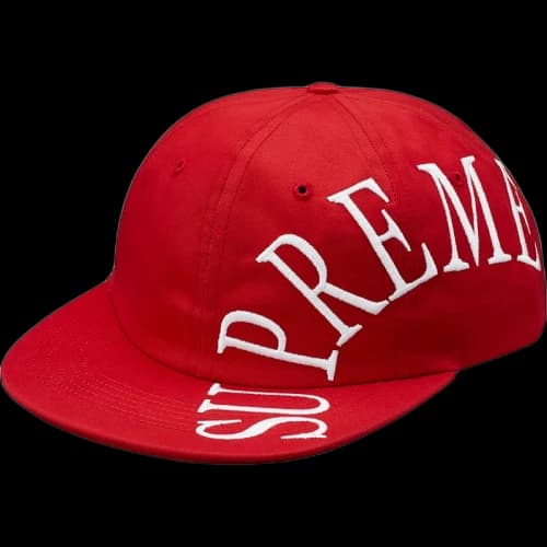 Supreme Side Arc 6-Panel Red