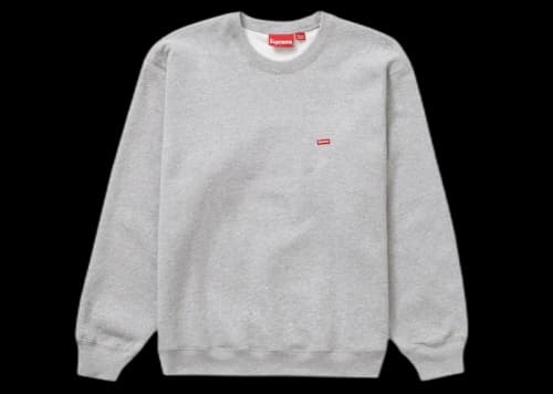 Supreme Small Box Crewneck Heather Grey