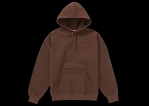 Supreme Small Box Hooded Sweatshirt (FW24) Brown