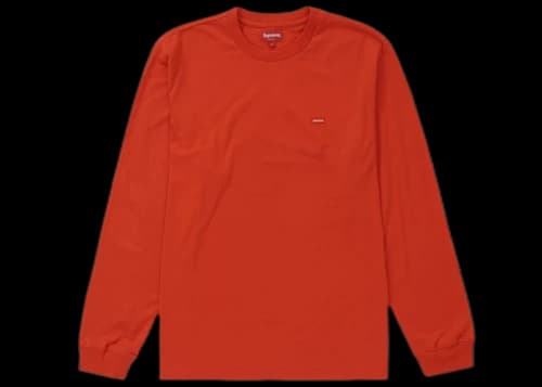 Supreme Small Box L/S Tee (FW22) Bright Orange