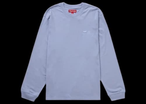 Supreme Small Box L/S Tee Lavender