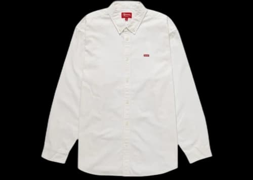 Supreme Small Box Twill Shirt White
