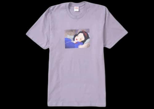 Supreme Snow White Tee Dusty Purple