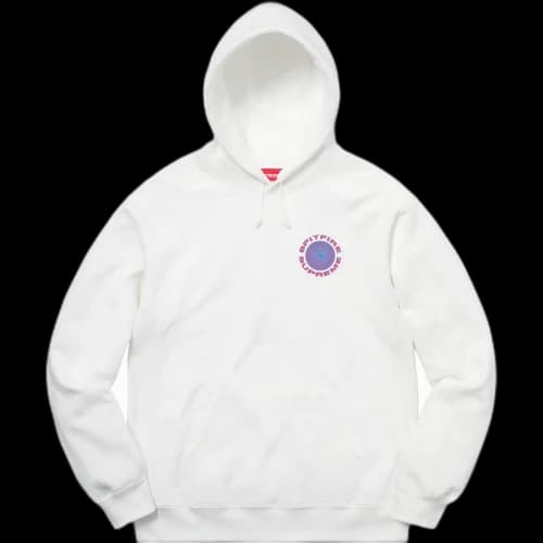 Supreme Spitfire Hooded Sweatshirt White