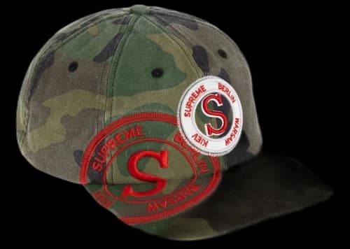 Supreme Stamp 6-Panel Woodland Camo