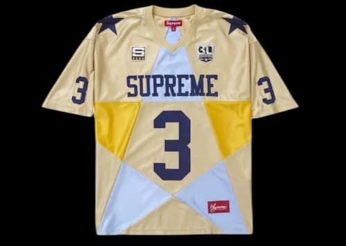 Supreme Star Football Jersey Gold