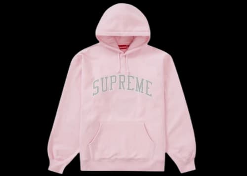 Supreme Stars Arc Hooded Sweatshirt Light Pink