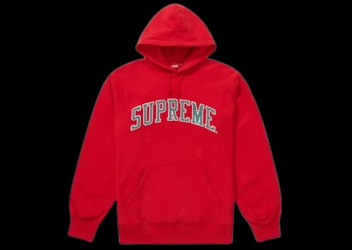 Supreme Stars Arc Hooded Sweatshirt Red