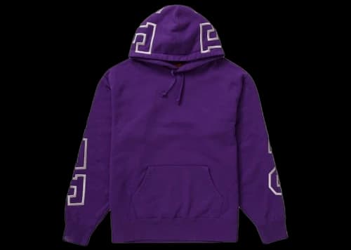 Supreme State Hooded Sweatshirt Purple