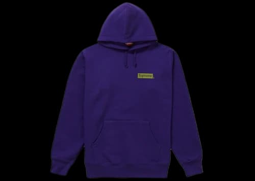 Supreme Stop Crying Hooded Sweatshirt Purple