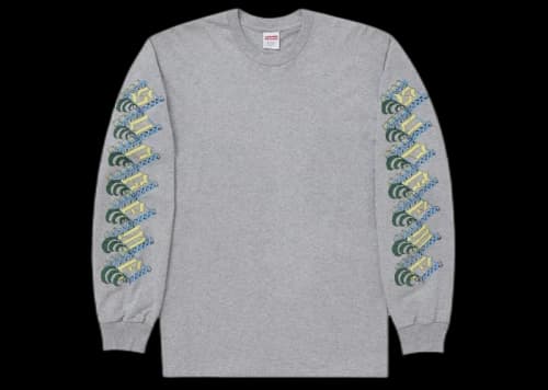 Supreme Strawberries L/S Tee Heather Grey