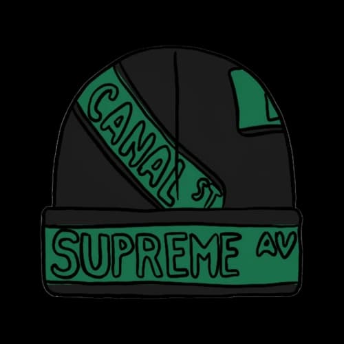 Supreme Street Signs Beanie Black