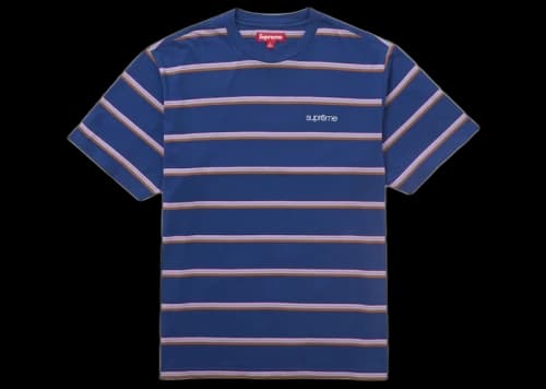 Supreme Stripe S/S Top (FW24) Navy