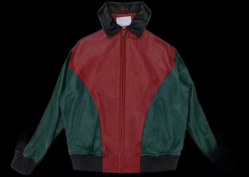 Supreme Studded Arc Logo Leather Jacket Red