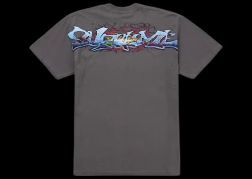 Supreme Tag Tee Charcoal