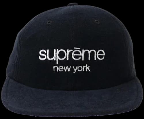 Supreme Terry Classic Logo 6 Panel Black