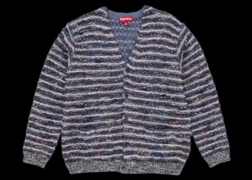 Supreme Textured Cardigan Navy