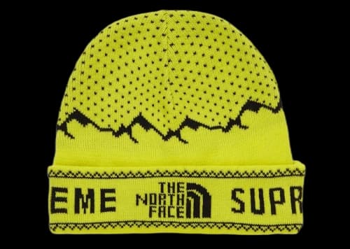 Supreme The North Face Fold Beanie Sulphur
