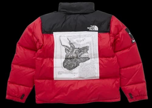 Supreme The North Face Nuptse Jacket Red