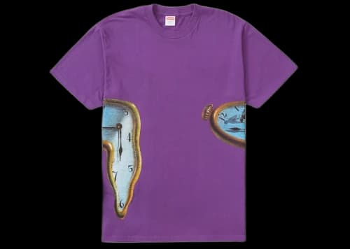 Supreme The Persistence Of Memory Tee Purple