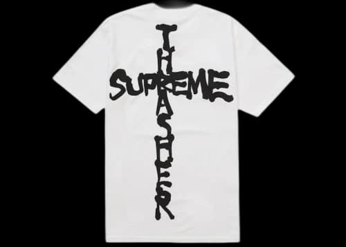 Supreme Thrasher Cross Tee White