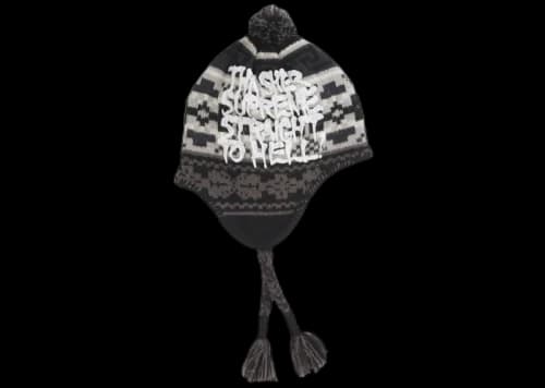 Supreme Thrasher Earflap Beanie Black