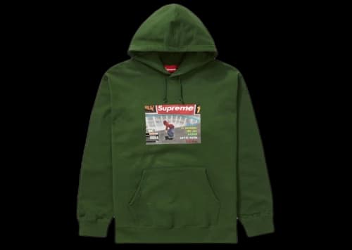 Supreme Thrasher Hooded Sweatshirt Green