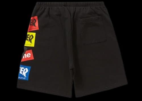 Supreme Thrasher Multi Logo Sweatshort Black