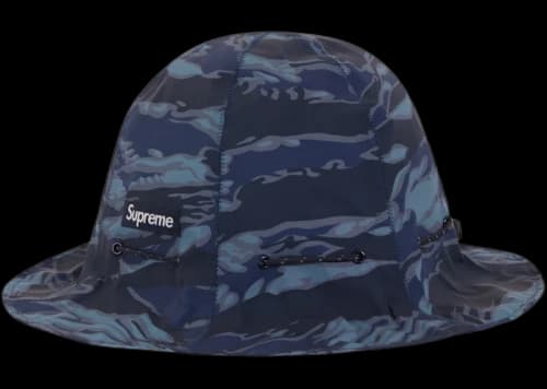 Supreme Tiger Camo Reflective Tulip Hat Blue