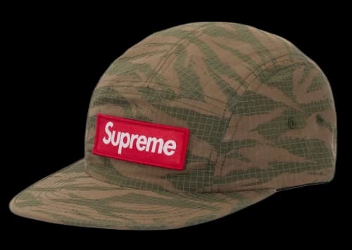 Supreme Tiger Camo Ripstop Camp Cap Olive