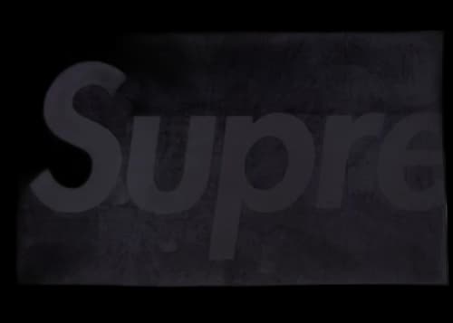 Supreme Tonal Logo Towel (SS24) Black