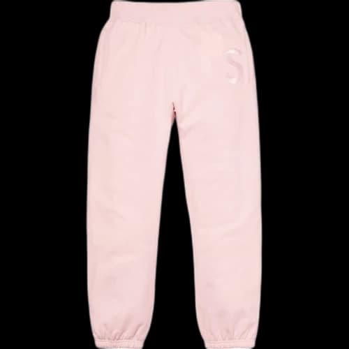 Supreme Tonal S Logo Sweatpant Pale Pink