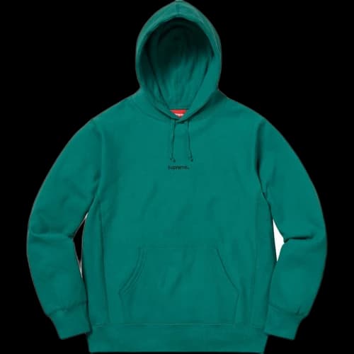 Supreme Trademark Hooded Sweatshirt Dark Teal