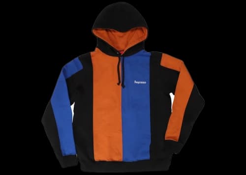 Supreme Tricolor Hooded Sweatshirt Black