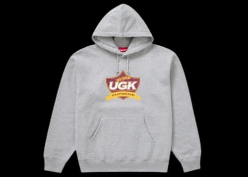 Supreme UGK Hooded Sweatshirt Heather Grey