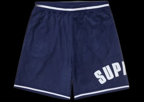 Supreme Ultrasuede Mesh Short Navy