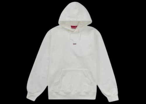 Supreme Underline Hooded Sweatshirt White