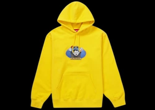 Supreme Vampire Boy Hooded Sweatshirt Yellow