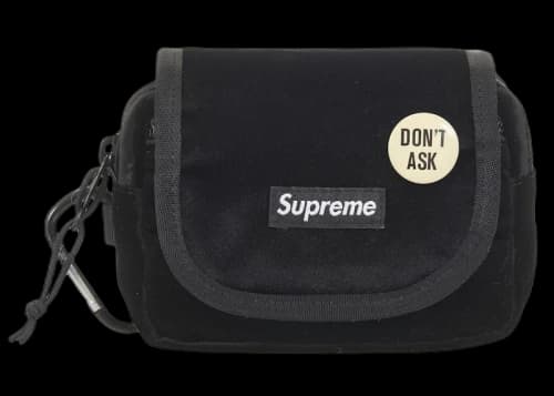 Supreme Velvet Mini Pouch Black