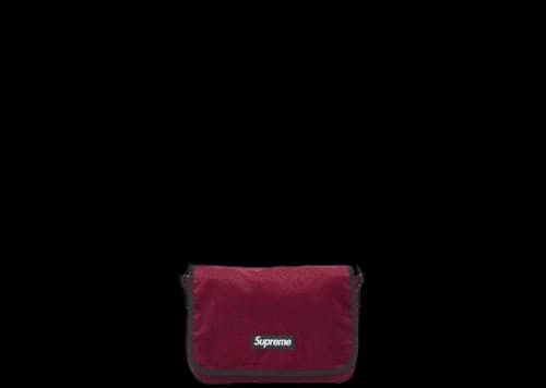 Supreme Velvet Small Messenger Bag Red Leopard