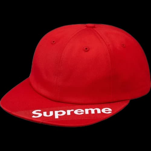 Supreme Visor Label 6-Panel Red